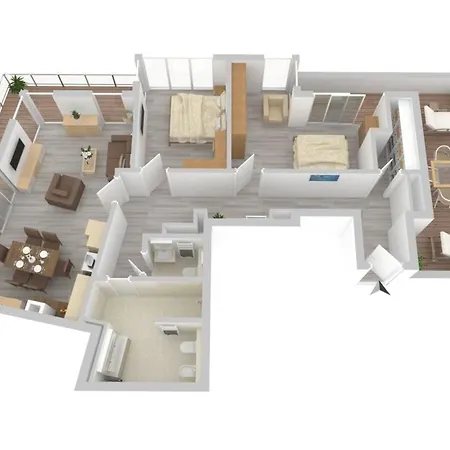 Apartment Entschleunigung - Mit Dachterrasse&müritzblick In Der Hafenresidenz Waren (Müritz)